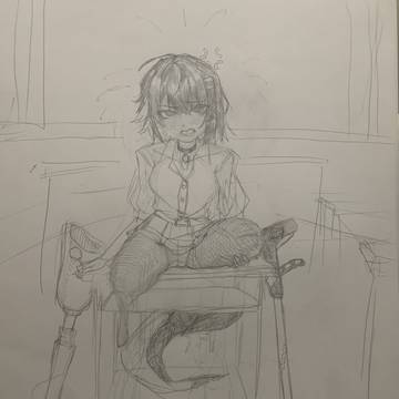 跑去学校见了艾莲乔，她正好偷懒没去体育课