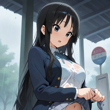 雨のバス停 秋○澪