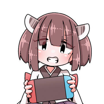 ゲームしてる東北きりたんのgif
