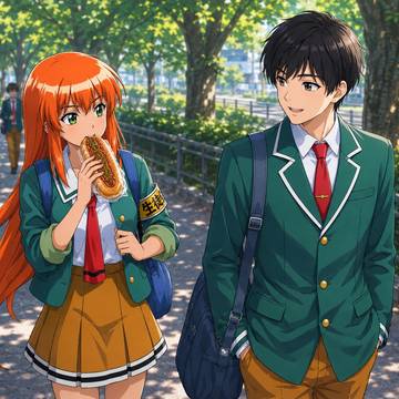 ほむらと登校