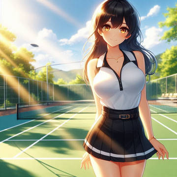 スポーツ少女（テニス