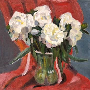 White peonies