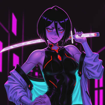 Rukia x Lucy - Cyberpunk