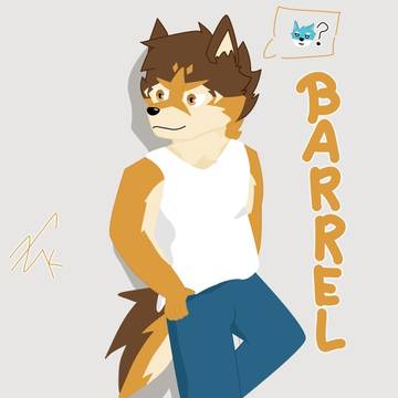 Barrel with a white tank top