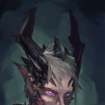 Arke but draconic portrait
