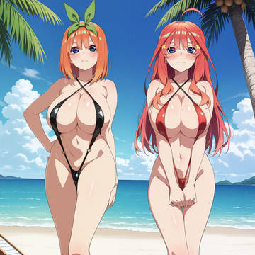 中野 四葉 X 二乃