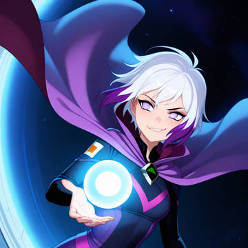 Oblivia with an orb of power