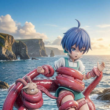 第七王子タコに絡まれ