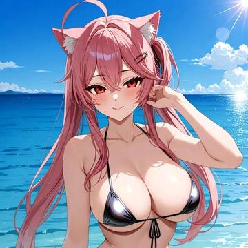 beach time with nekogirl