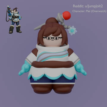 (3D/ファンアート)メイ(オーバーウォッチ)