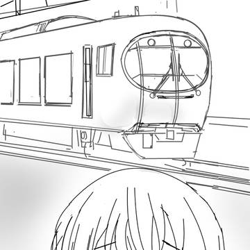 「上伊那ぼたん、酔へる姿は百合の花」ラフです。