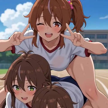 エロ運動会：お尻ピラミッド