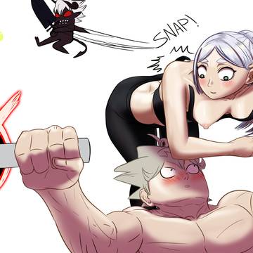 Frieren and Asta training