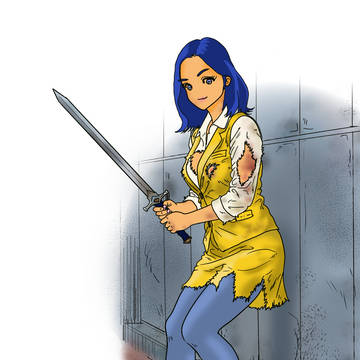 female warrior OL