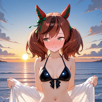 ちょっと頑張ったネイチャ先生。