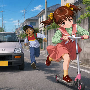 みほちゃん(キックボード)