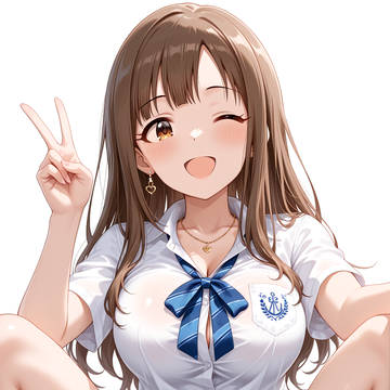 ゆかりのギャル制服しゃがみ七色のパンチラ