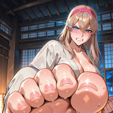 Smell Hitomi's feet
