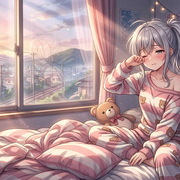 うーん。おはよ。