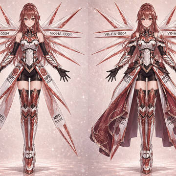 アンドロイド少女 神代紅葉 ChatGPT無料版にて生成