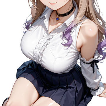 ミニスカート×ノースリーブ
