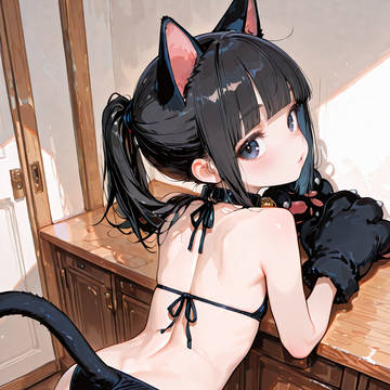 ポニテ猫コスちゃん ビキニ