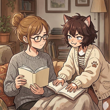 構えと唸る、猫の口