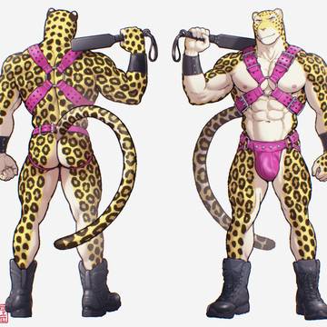 ピンクハーネス＆ジョックストラップ 5