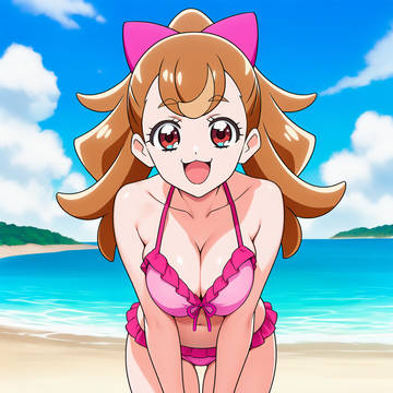 わんぷり 水着解禁+だっちゅーのポーズ