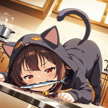 お魚咥えたドラ猫