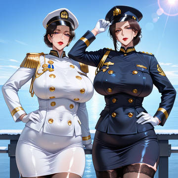制服姿のWAVE(海上自衛官)