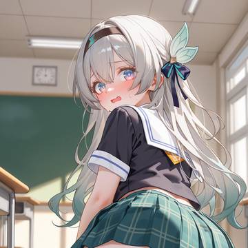 教室ぱんちら①