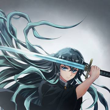 霞の構え＋アナログ絵