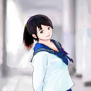 回廊で　少し変えて２種
