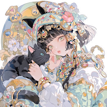 エジプト姫と黒猫