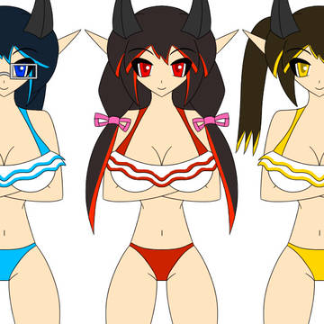 ガーゴイル(水着)&ガーゴイル(水着)&ガーゴイル(水着)