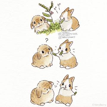 📖うさぎさんの3コマ漫画 No.32