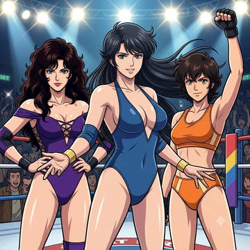 「キャッツアイ」プロレス!