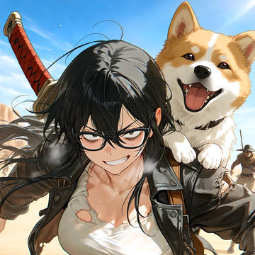 Kenshi世界:愛犬を担ぎ野盗から逃げるオタ友ちゃん