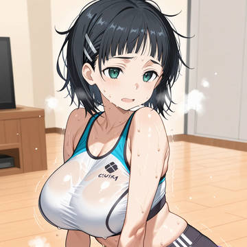 桐ヶ谷直葉の汗だくヨガ