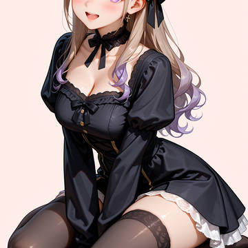 ゴスロリ×黒ニーソ