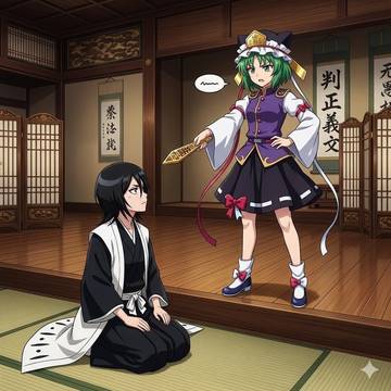クロスオーバー:朽木ルキア✕四季映姫・ヤマザナドゥの邂逅