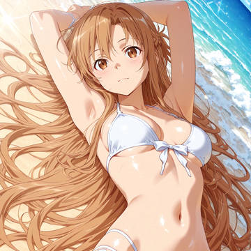 アスナ　白ビキニ