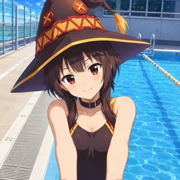 プールサイドのめぐみん