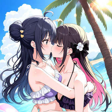百合キス