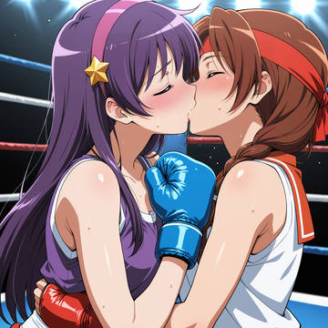 Athena Asamiya and Yuri Sakazaki