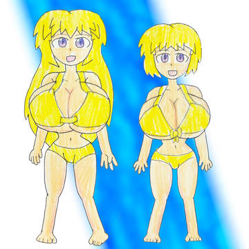 金原姉妹(水着)
