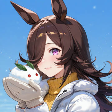 【21時投稿】 2026.2.8 雪うさぎ（ライスシャワー）
