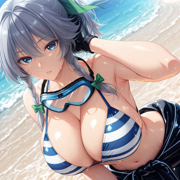 水着咲夜さんパイズリ
