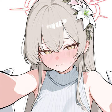 ノースリーブニット自撮り（ナギサ）